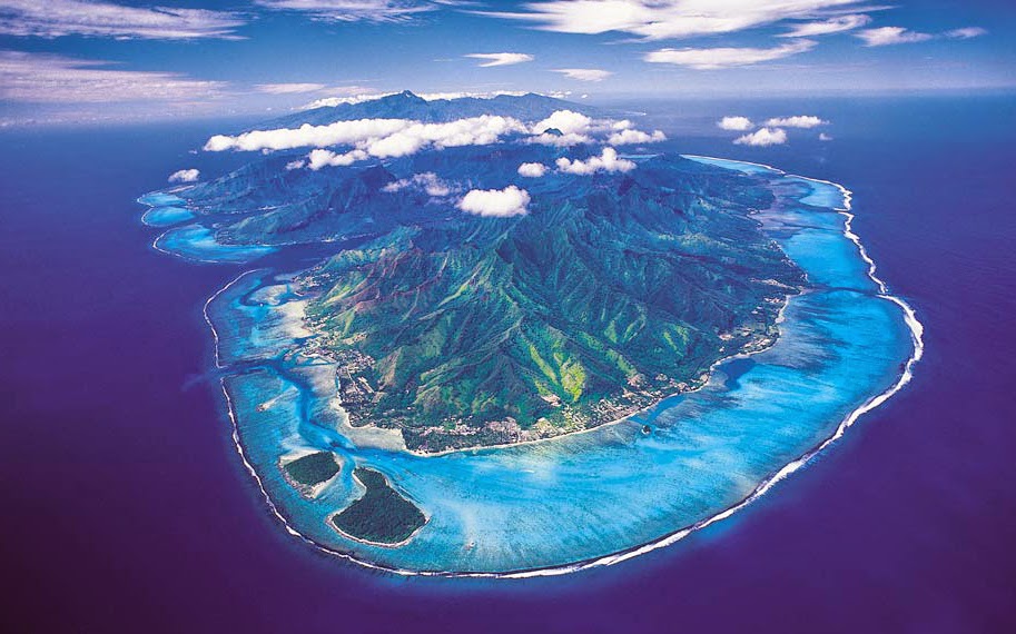 Moorea Island Ariel view