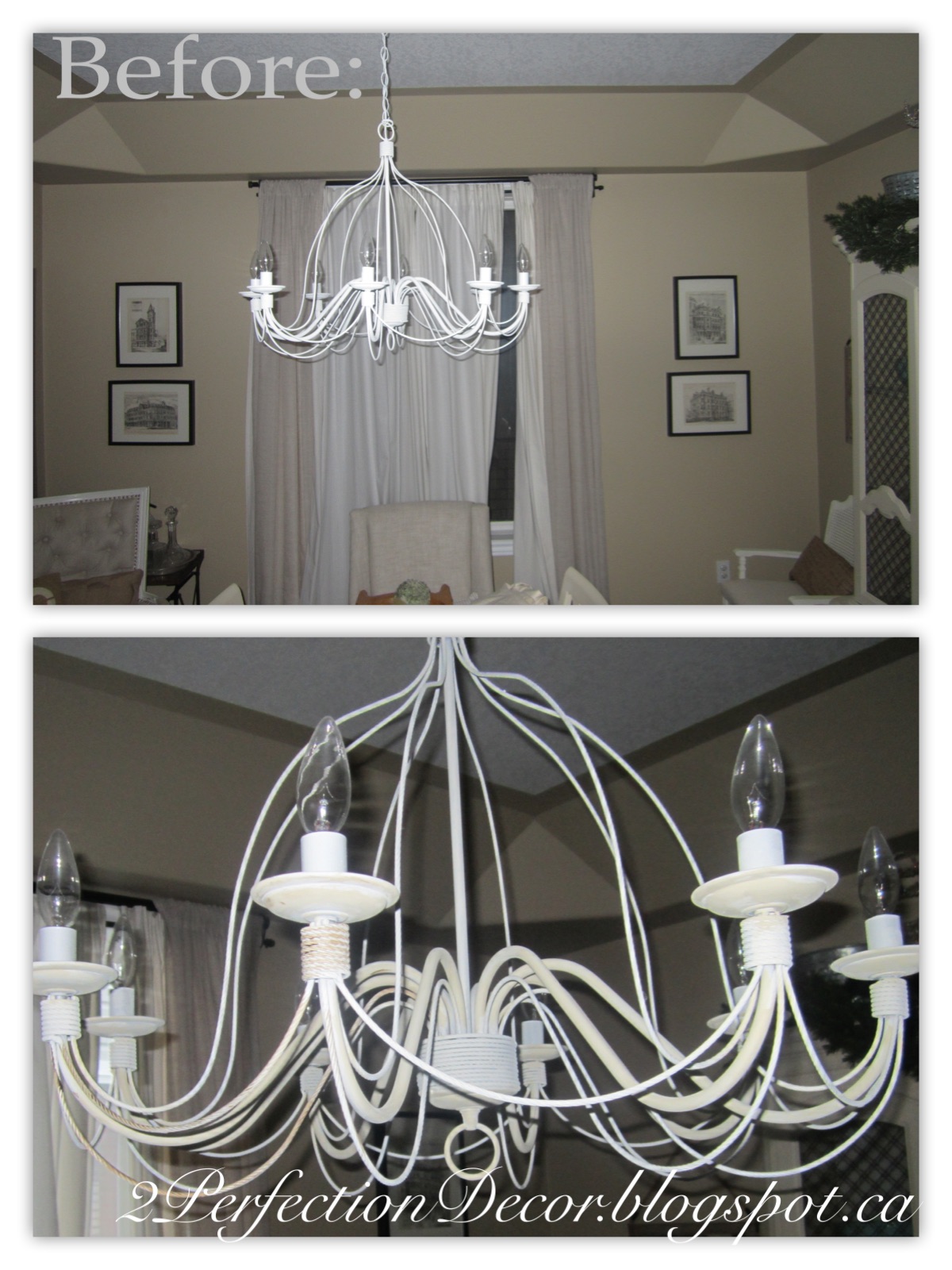 2perfection Decor Updating A Vintage Chandelier So I Simply Got Out My Trusty Annie Sloan Antiquing Dark Wax And The Paint Colour Country Gray To Work