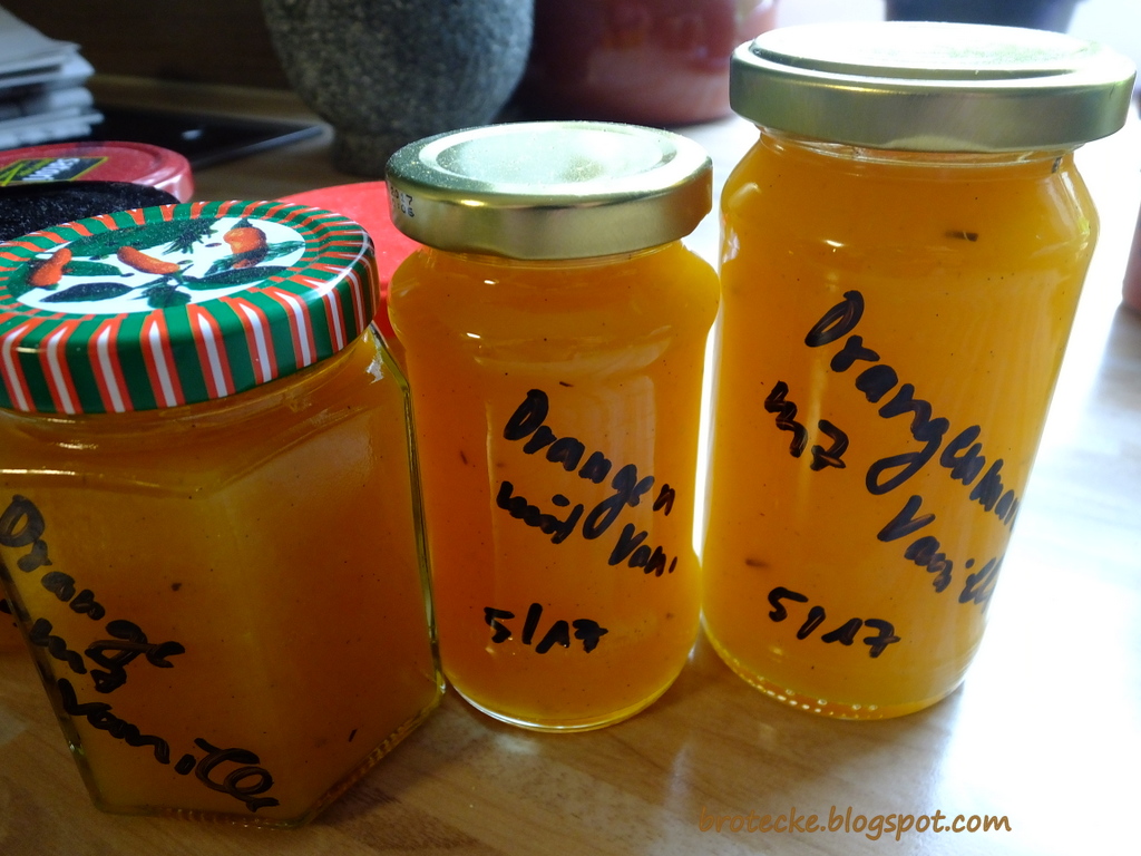 Dagmar&amp;#39;s brotecke: Orangenmarmelade mit Vanille