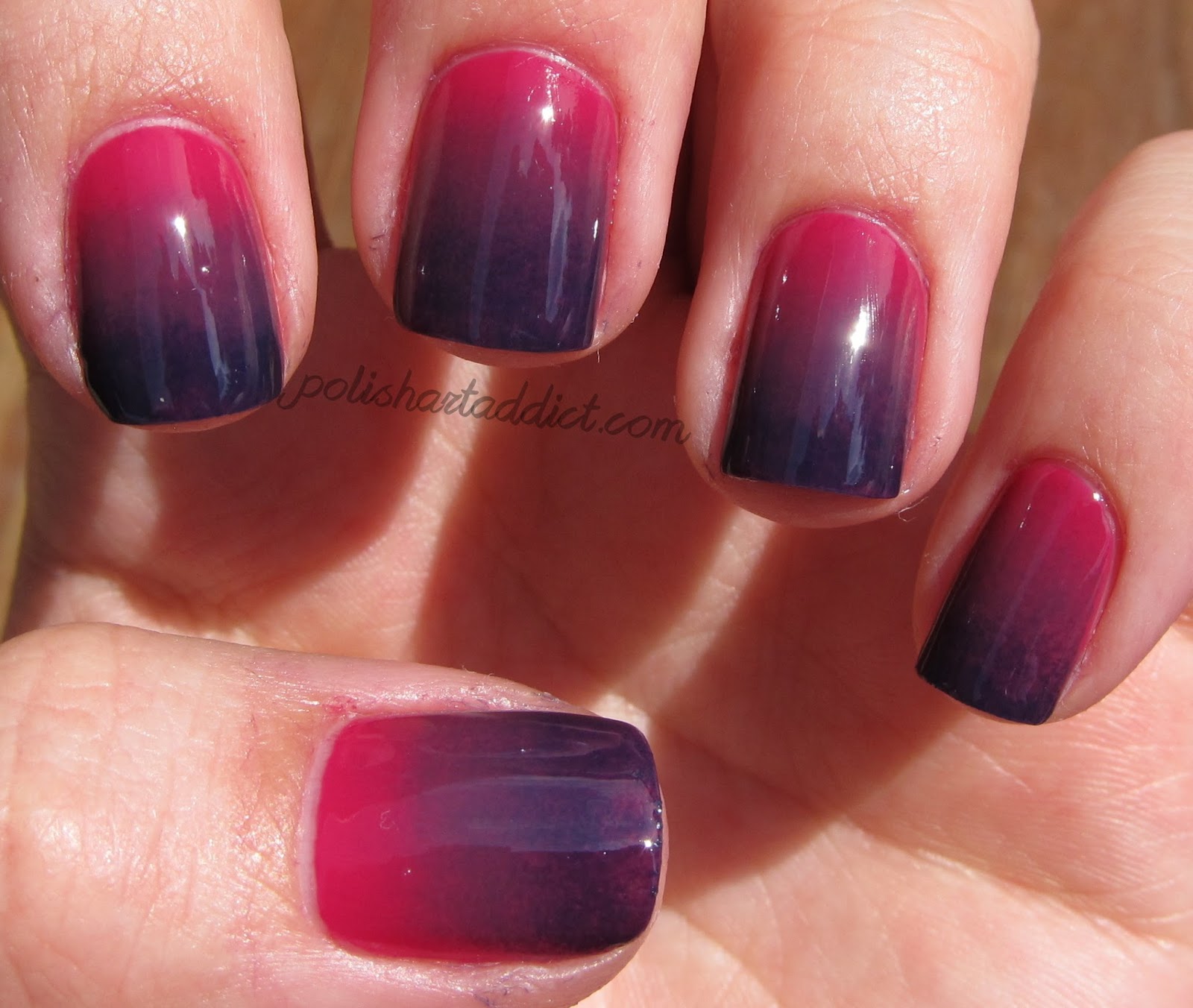 Berry Posh - This swatch took just two coats to reach opacity. Creme ...