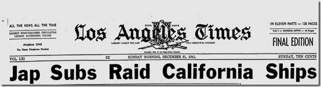 Los Angeles Times, 21 December 1941 worldwartwo.filminspector.com