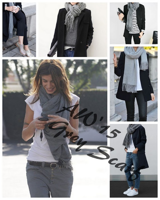 Fashion Inspiration - Must Have Grey Scarf by Cool Chic style Fashion 