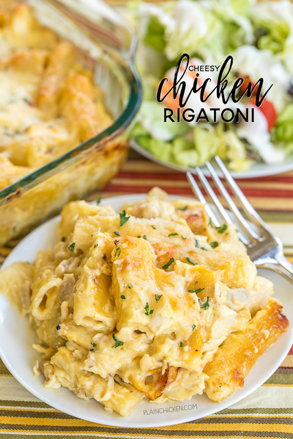 Cheesy Chicken Rigatoni | Plain Chicken