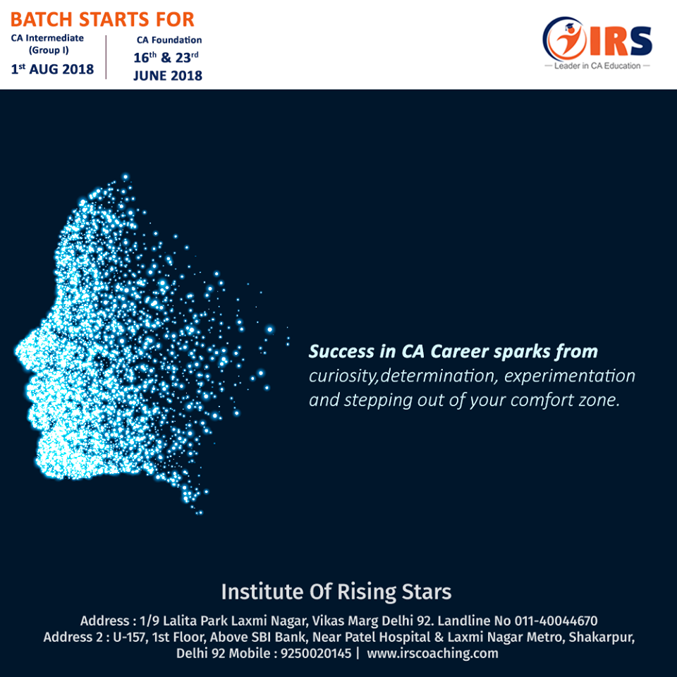 CA Institute in Laxmi Nagar IRSCoaching Updated roadmap of Chartered Accountant Road Map