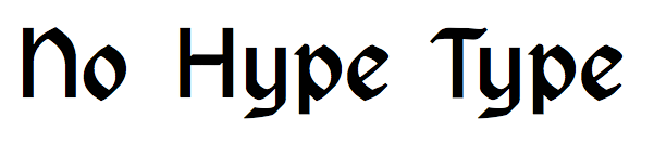 No Hype Type