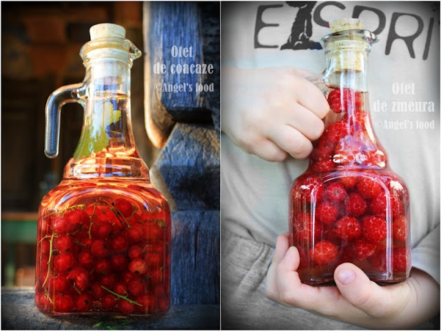 Otet de zmeura si otet de coacaze rosii