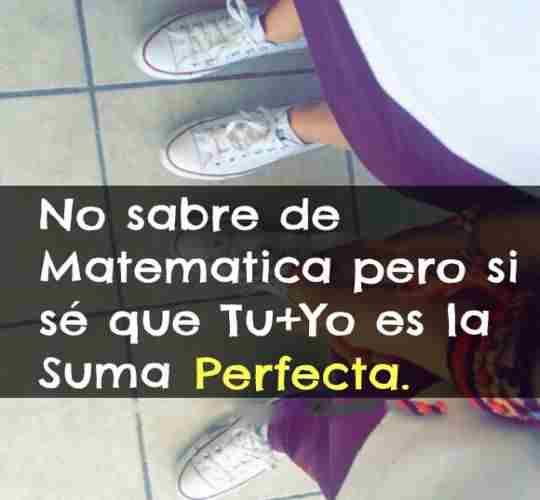 Suma perfecta: tu y yo Suma perfecta: tu y yo