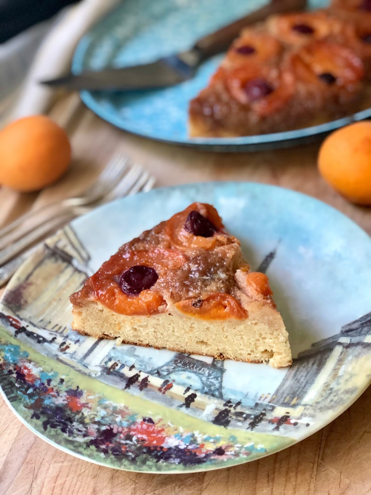 Upside Down Apricot Cake