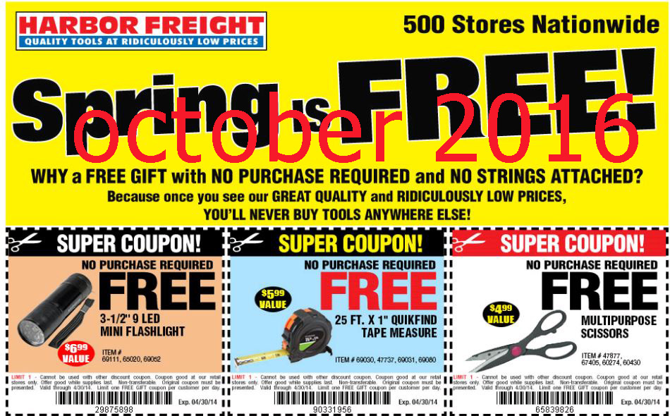 Free Printable Coupons Harbor Freight Coupons