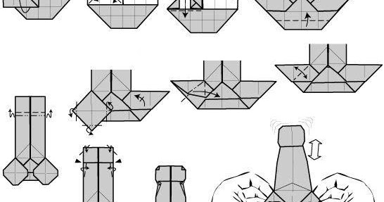 Оригами член схема