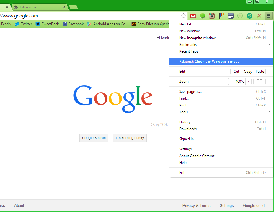 Cara Instant Mengubah Windows 8 Menjadi Chrome OS