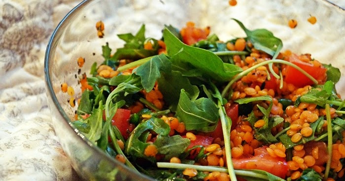 Rote-Linsen-Salat - Gesund und proteinreich • Koch-Mit