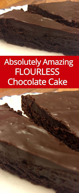  Flourless Gluten-Free Chocolate Cake With Chocolate Ganache Glaze