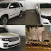 Estos son los vehiculos de lujo de los presuntos integrantes del Cártel de Sinaloa que fueron secuestrados en Jalisco