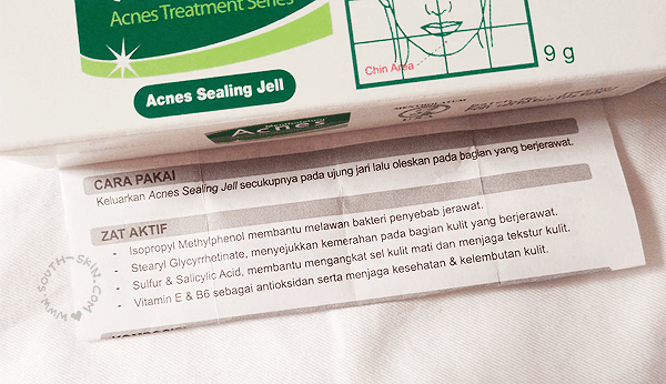 South Skin Com Mentholatum Acnes Sealing Jell Review