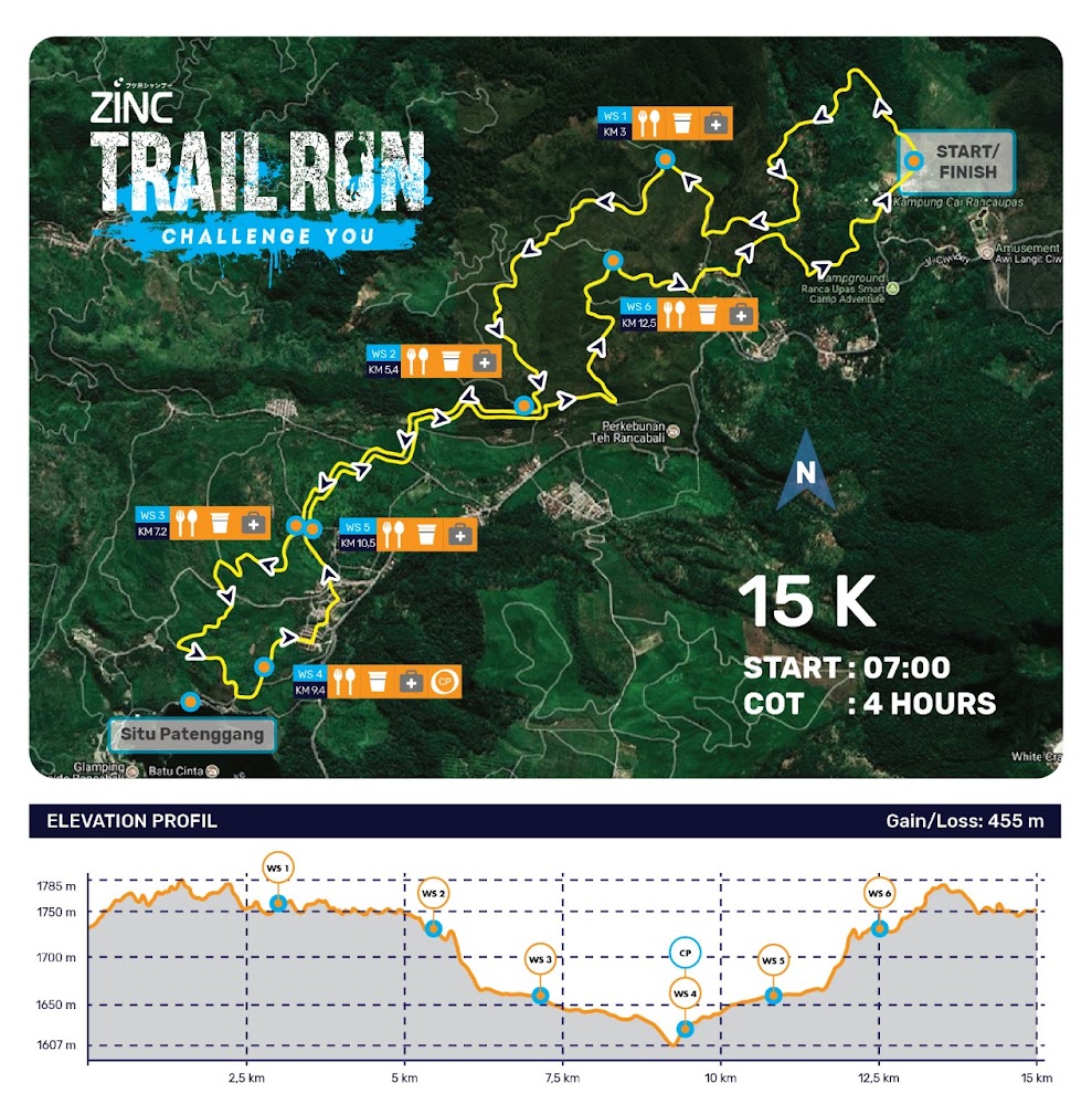 Zinc Trail Run Route 2018