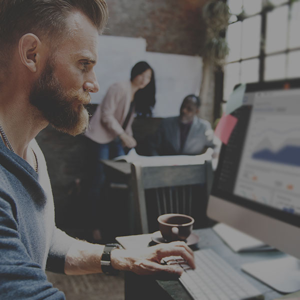 Marketing pro using analytics dashboard