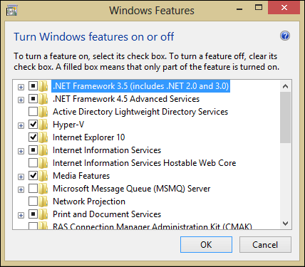 IT NewBie: วิธีการเปิดใช้งาน 3.5 Framework .NET บน Windows 8/8.1 ในโหมด