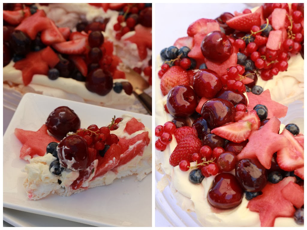 Apricot Tart Spectacular Meringue and Red Fruit Salad Christmas Wreath