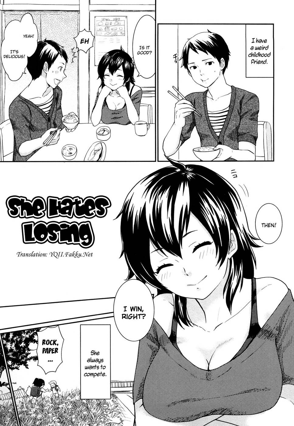 Hentai Manga Comic-She Hates Losing-Read-1