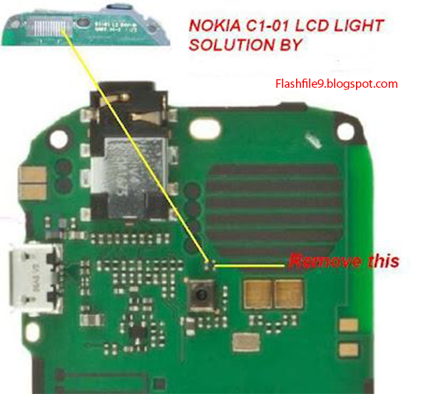 This post i will share with you Nokia C1-01 Mobile phone if your display light is not working you can solve this problem easily step by step after follow this image.