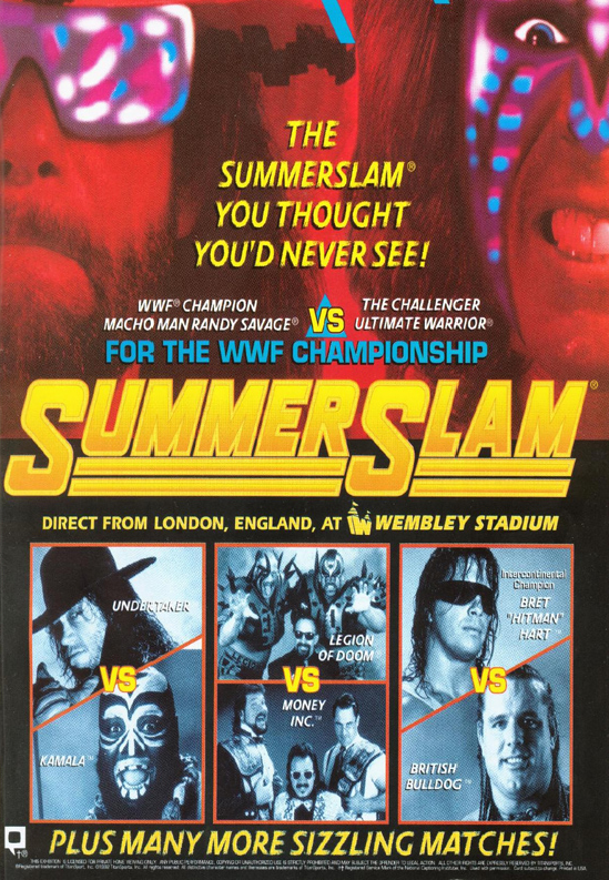 WWF / WWE: Summerslam 1992 - Event poster
