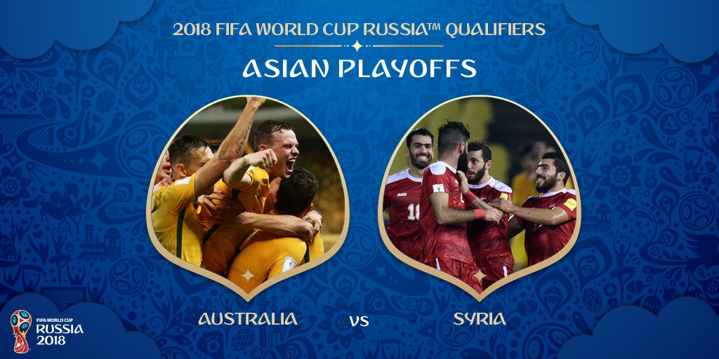 مباراة سوريا واستراليا اليوم 10-10-2017 في التصفيات المؤهلة لكأس العالم روسيا 2018