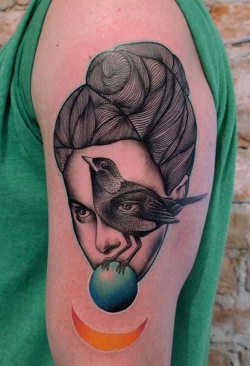 woman and bird tattoo kadın ve kuş dövmesi woman and bird tattoo kadın ve kuş dövmesi