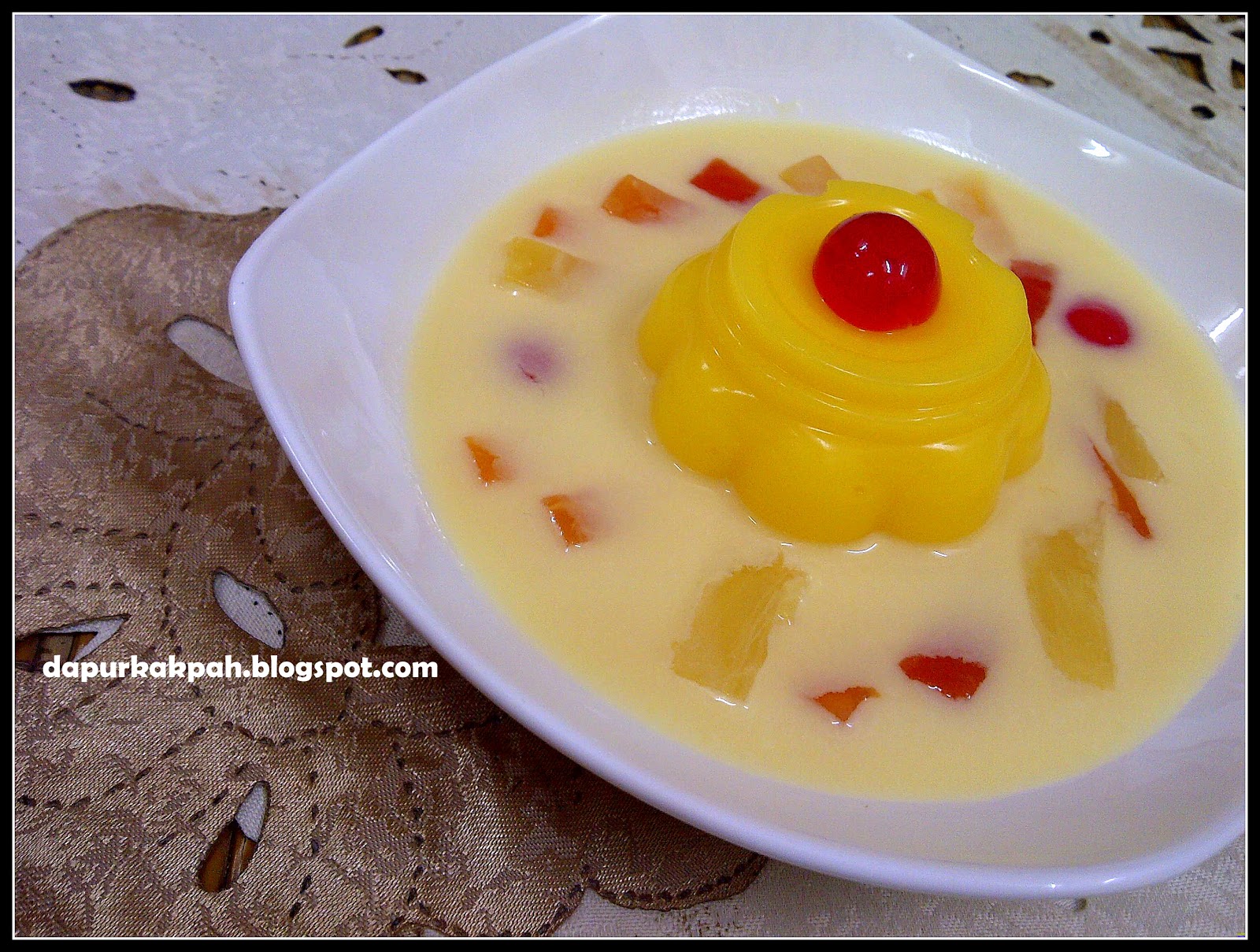 Dapur Kak Pah Puding Kastard Berkuah