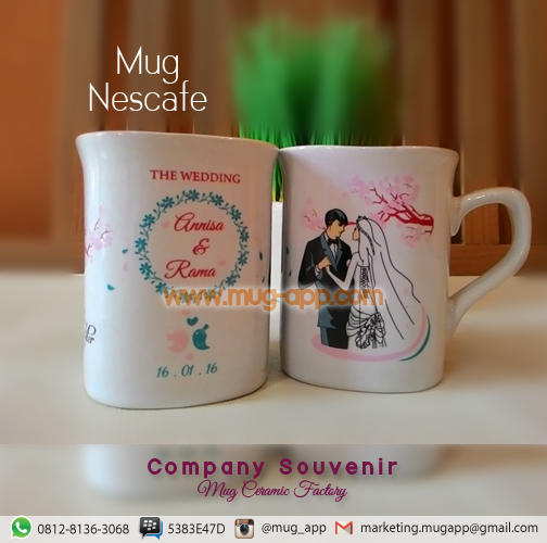 Souvenir Pernikahan Mug Keramik Souvenir Pernikahan Mug Keramik