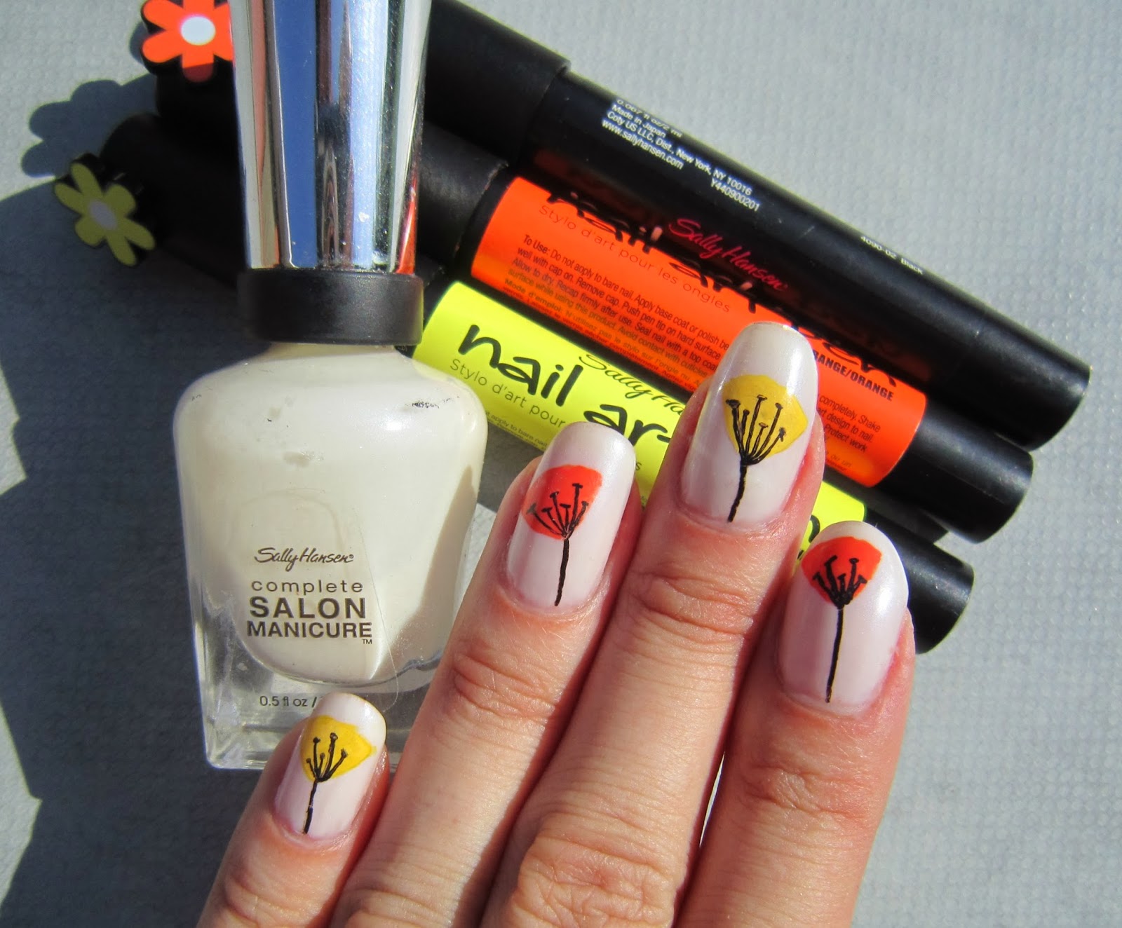 Simple Floral Nail Art with Sally Hansen