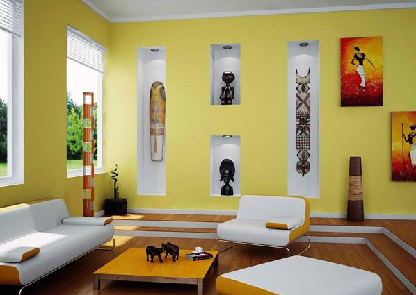 7 warna  cat dinding ruang  tamu  tampak elegan Rumah 
