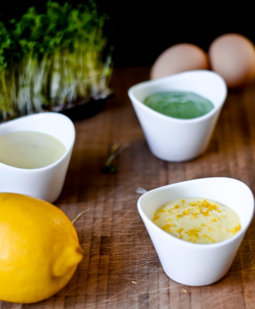Mayonnaise mit Senf, Zitrone und Kräutern | Nur 5 Zutaten
