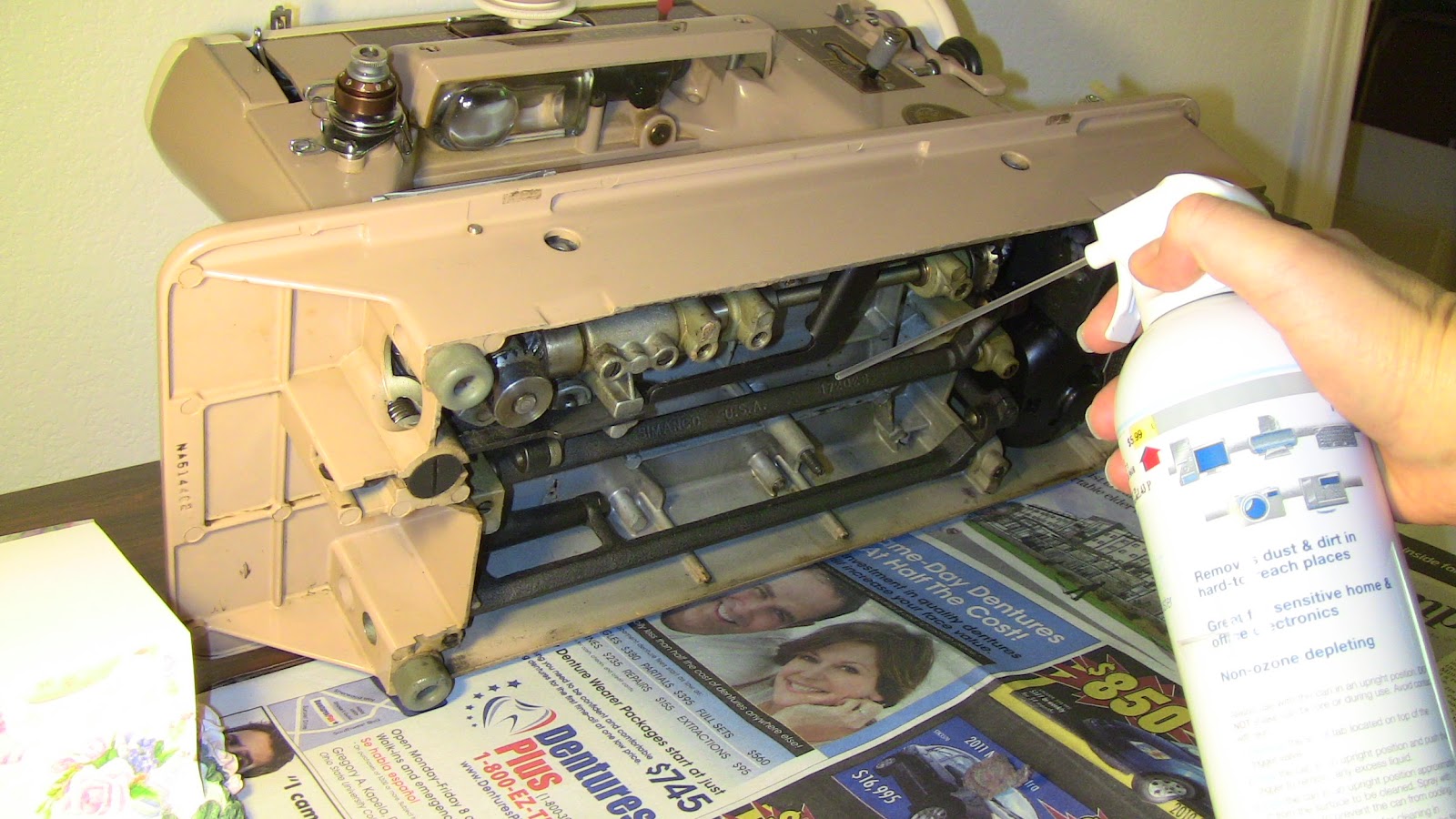 Allergic to Sitting Craft How to Clean and Oil a Sewing Machine