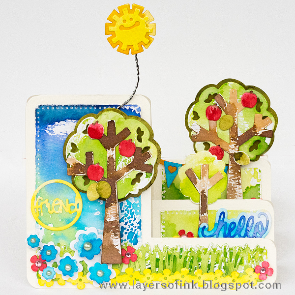Layers of ink - Step Into Spring Tree Card by Anna-Karin Layers of ink - Step Into Spring Tree Card by Anna-Karin with Sizzix dies by Stephanie Barnard