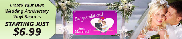 Wedding Anniversary Vinyl Banners