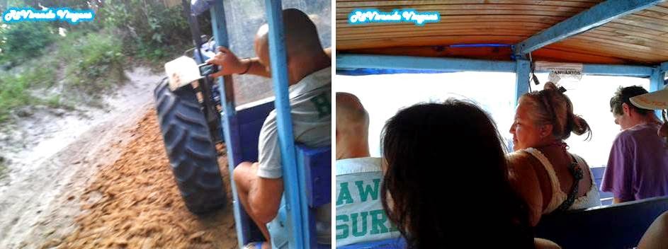Trator em Boipeba