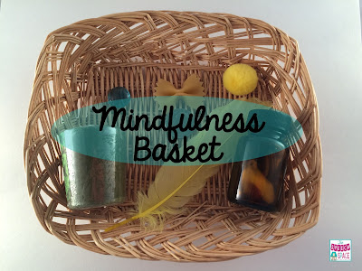 mindfulness basket for mindfulness in speech therapy