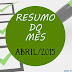 Resumo do mês: Abril/2015