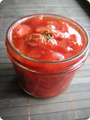 Erdbeer-Tomaten-Chutney mit Chilischärfe