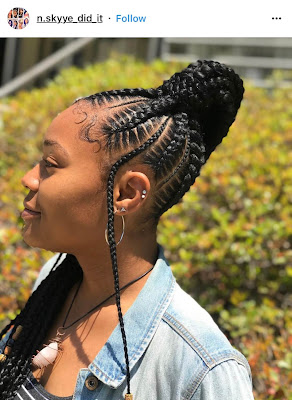 24+ ways To Do Feed In Ponytail with Side Braids Hairstyles Similar to cornrows feed in braids are the new and hip style of 24+ ways To Do Feed In Ponytail with Side Braids Hairstyles