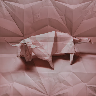 animales origami 3D toro