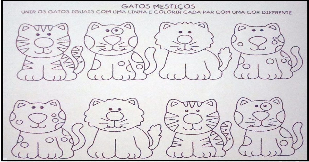 Gatinho para colorir  Atividades infantis, Atividades, Atividades de creche