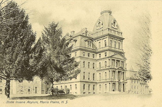 State Insane Asylum, Morris Plains, NJ (Public domain photo from Wikipedia)
