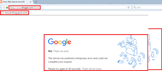 Penyebab Server Blogger Error Penyebab Server Blogger Error