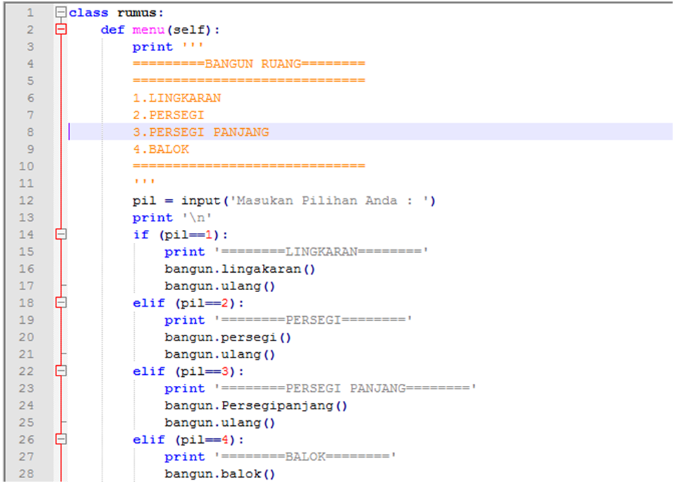 Program Menu Menggunakan Array Dan Fungsi Pada Python Images
