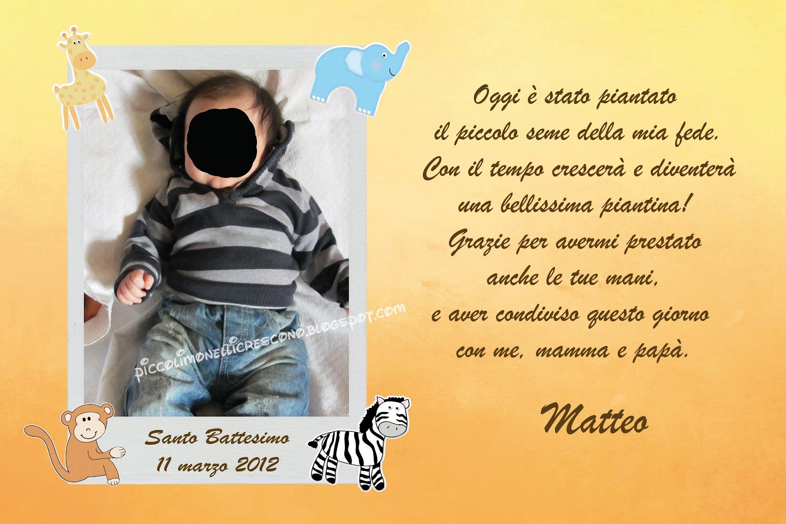 Bomboniera Battesimo Ringraziamento - Feste - Bomboniere - Di Creaz... | Su MissHobby - Foto 3