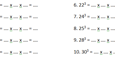 Tematik Kelas 5 Soal Latihan Bilangan Kubik