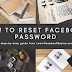 How to Reset Password on Facebook