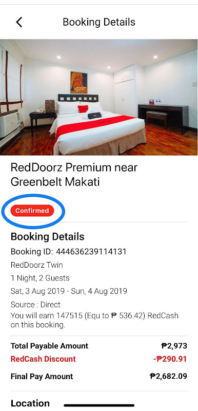 Hotels in McKinley Hill Taguig City Red Doorz App Review